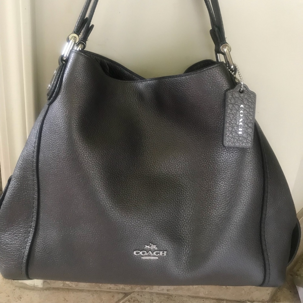 Coach Edie 31 handbag in Metallic
